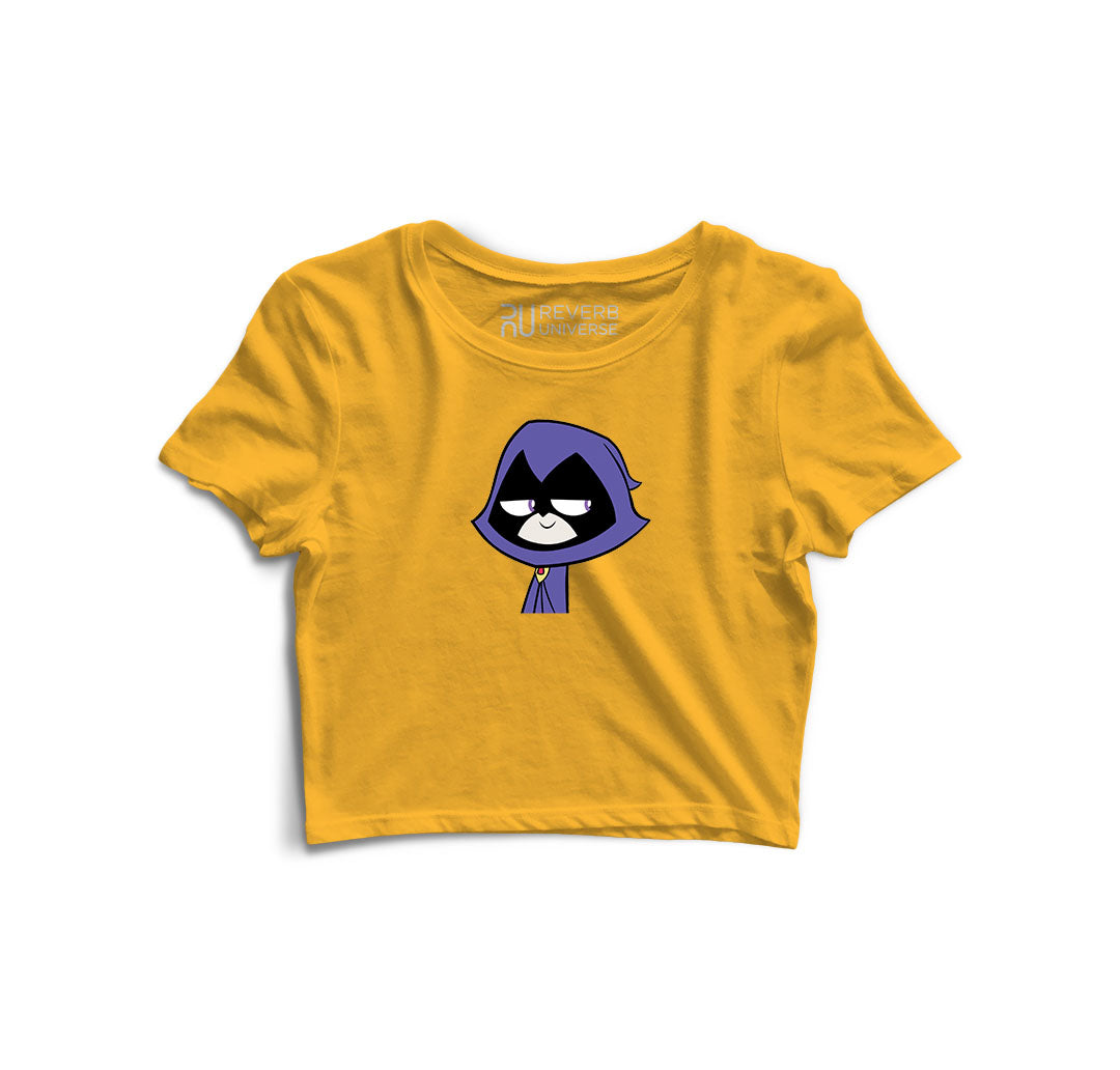 Raven Graphic Crop Top