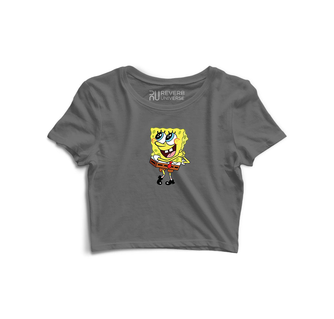 Spongebob Graphic Crop Top