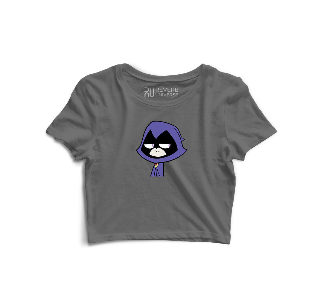 Raven Graphic Crop Top