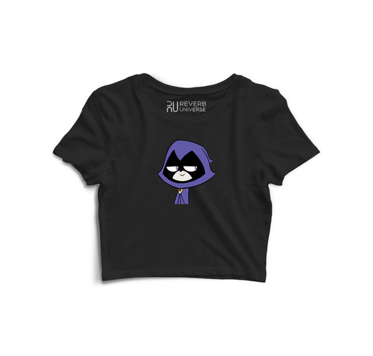 Raven Graphic Crop Top