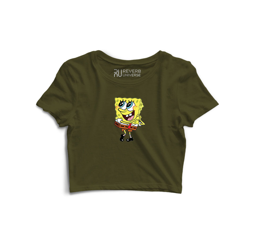 Spongebob Graphic Crop Top