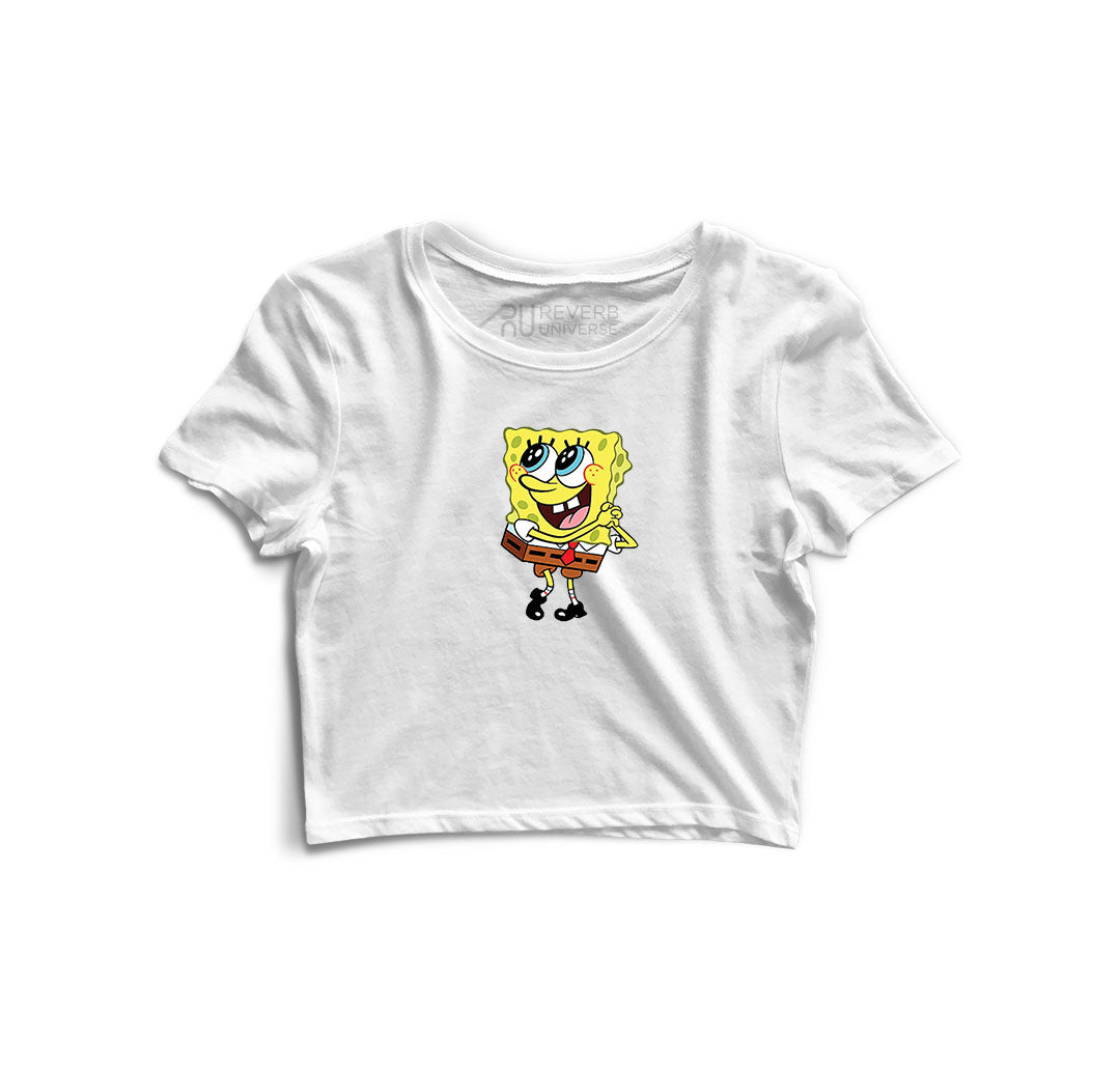 Spongebob Graphic Crop Top