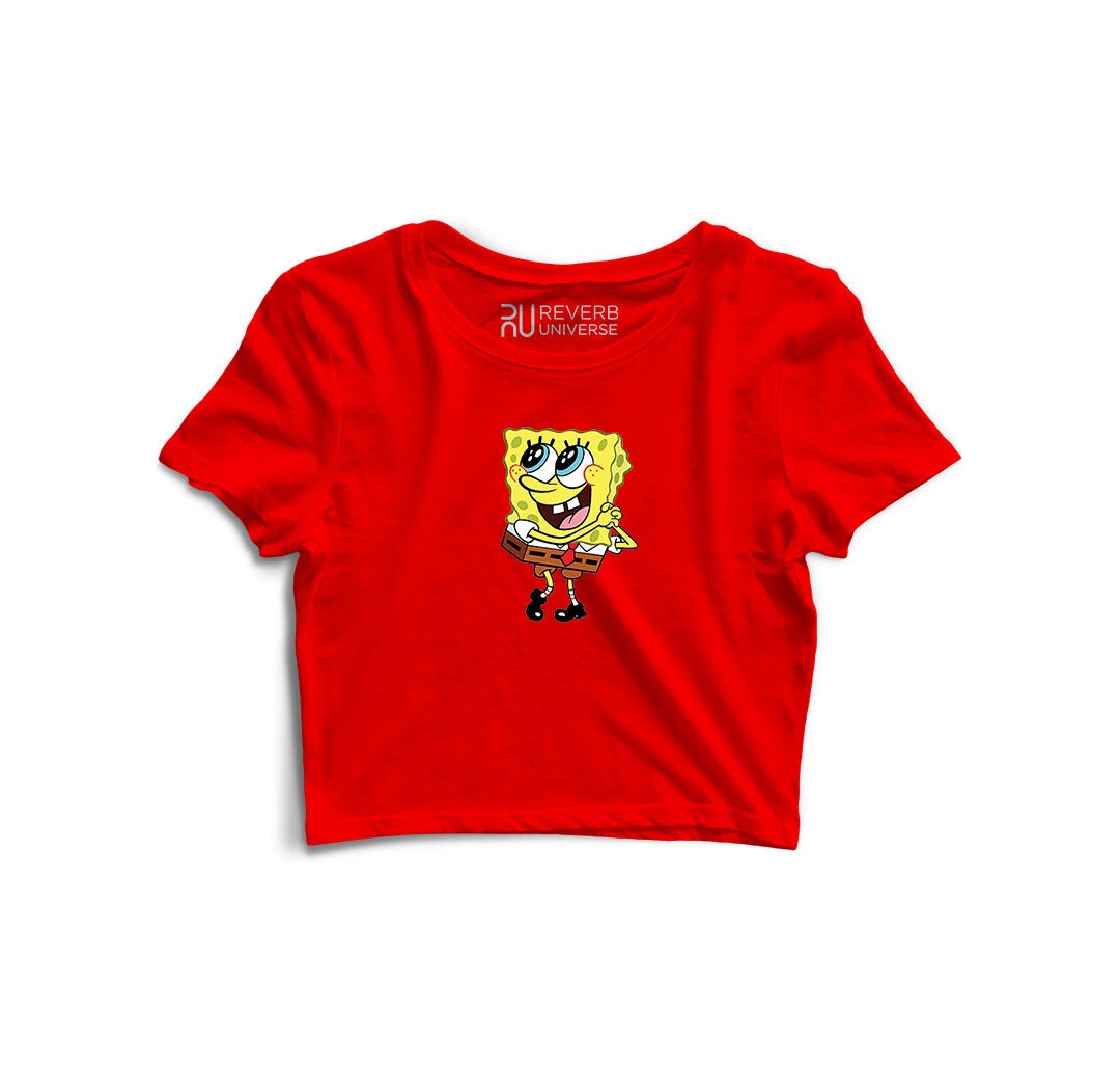 Spongebob Graphic Crop Top