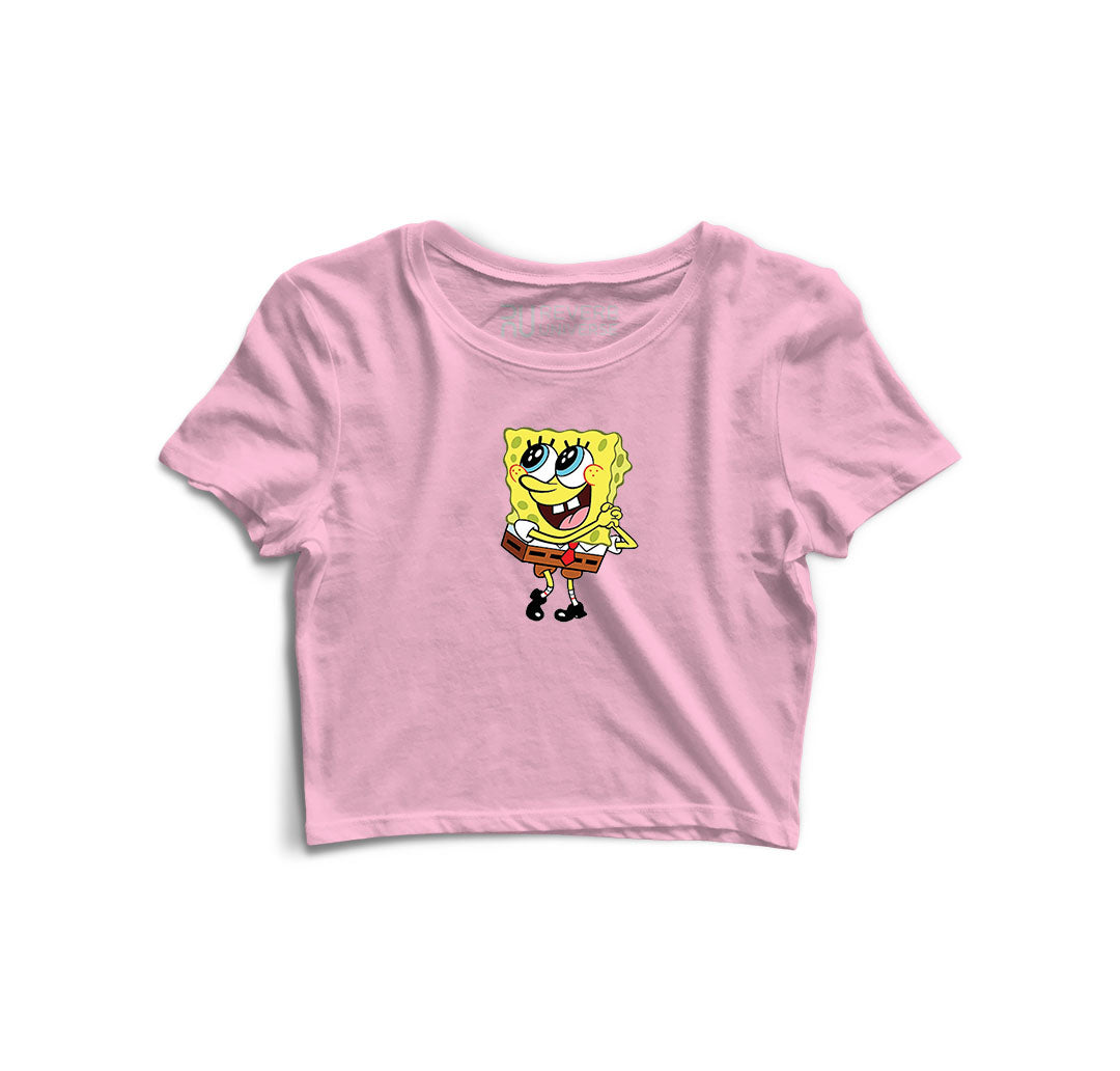Spongebob Graphic Crop Top