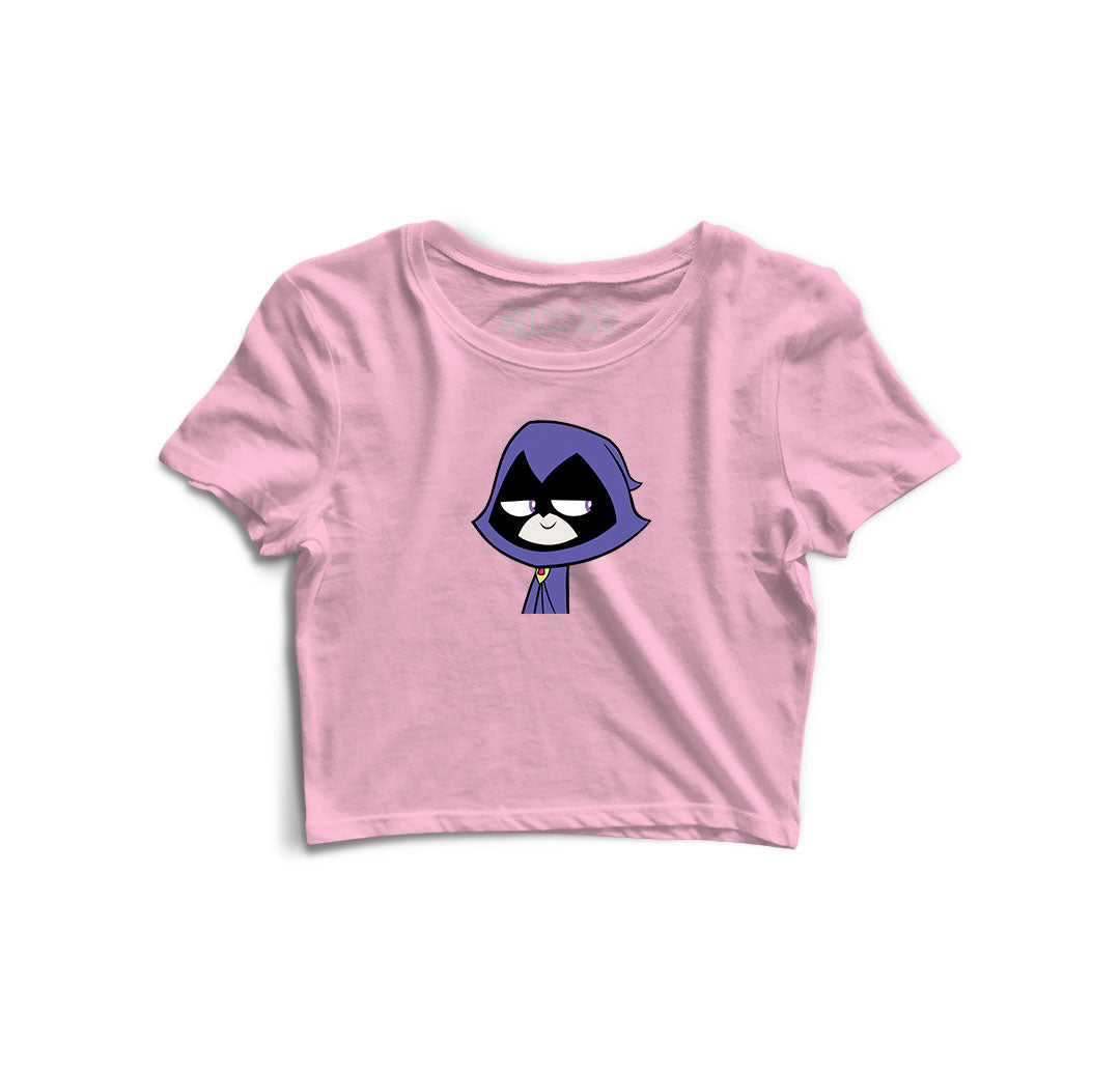 Raven Graphic Crop Top