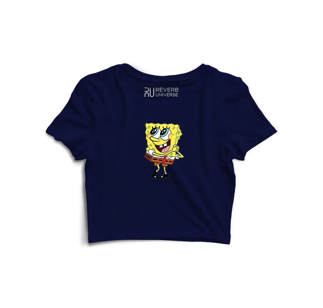 Spongebob Graphic Crop Top
