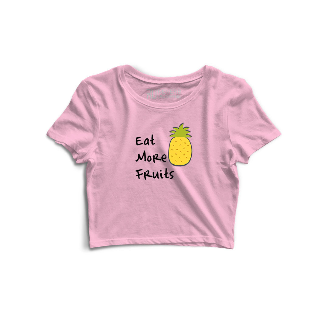 Eat More Fruits Graphic Crop Top