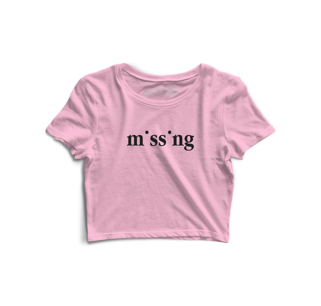 Missing Graphic Crop Top