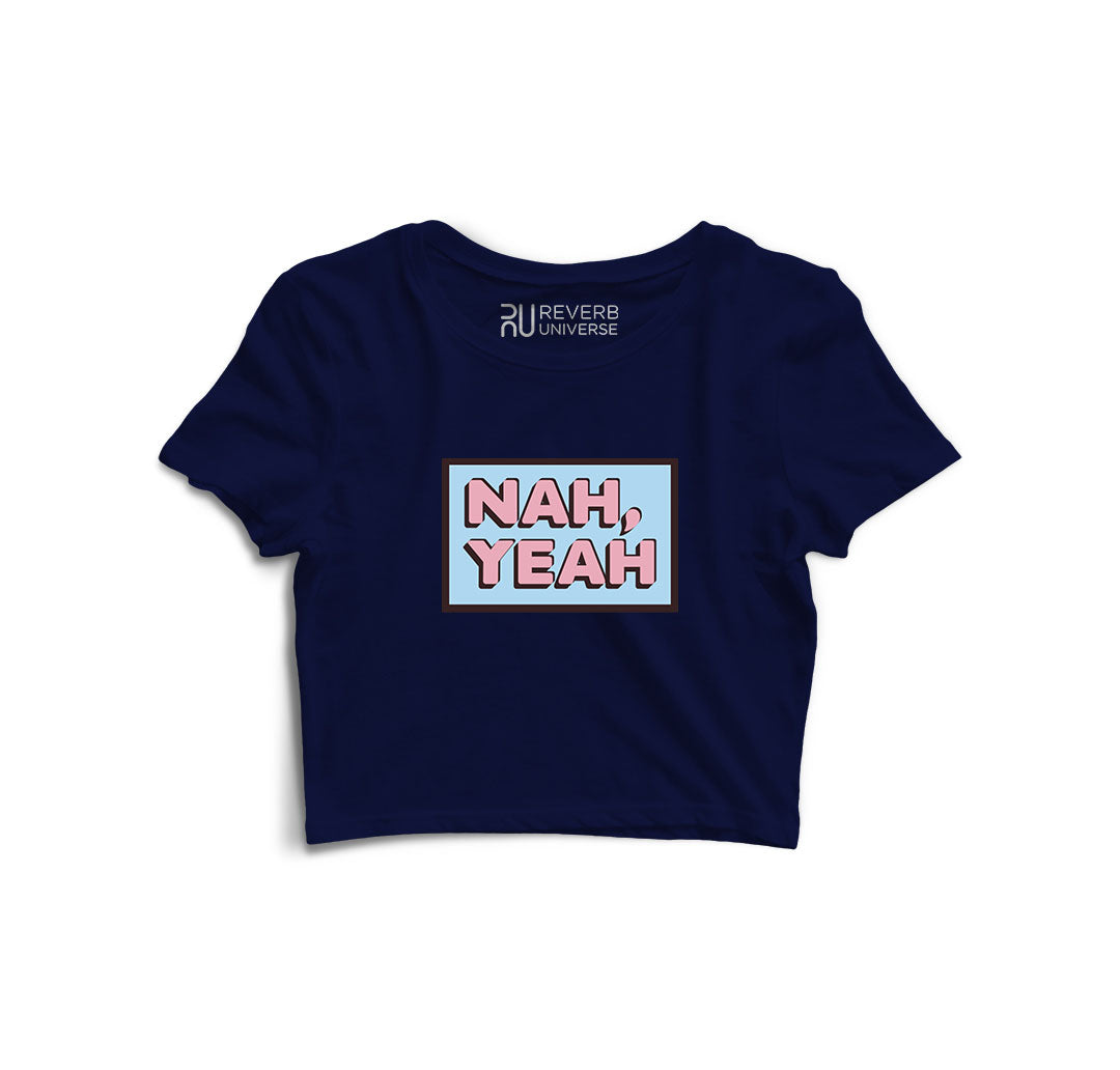 NAH YEAH Graphic Crop Top