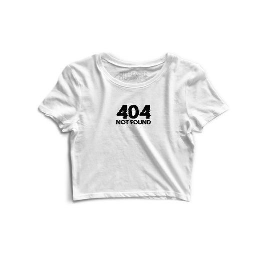 404 Not Found Graphic Crop Top