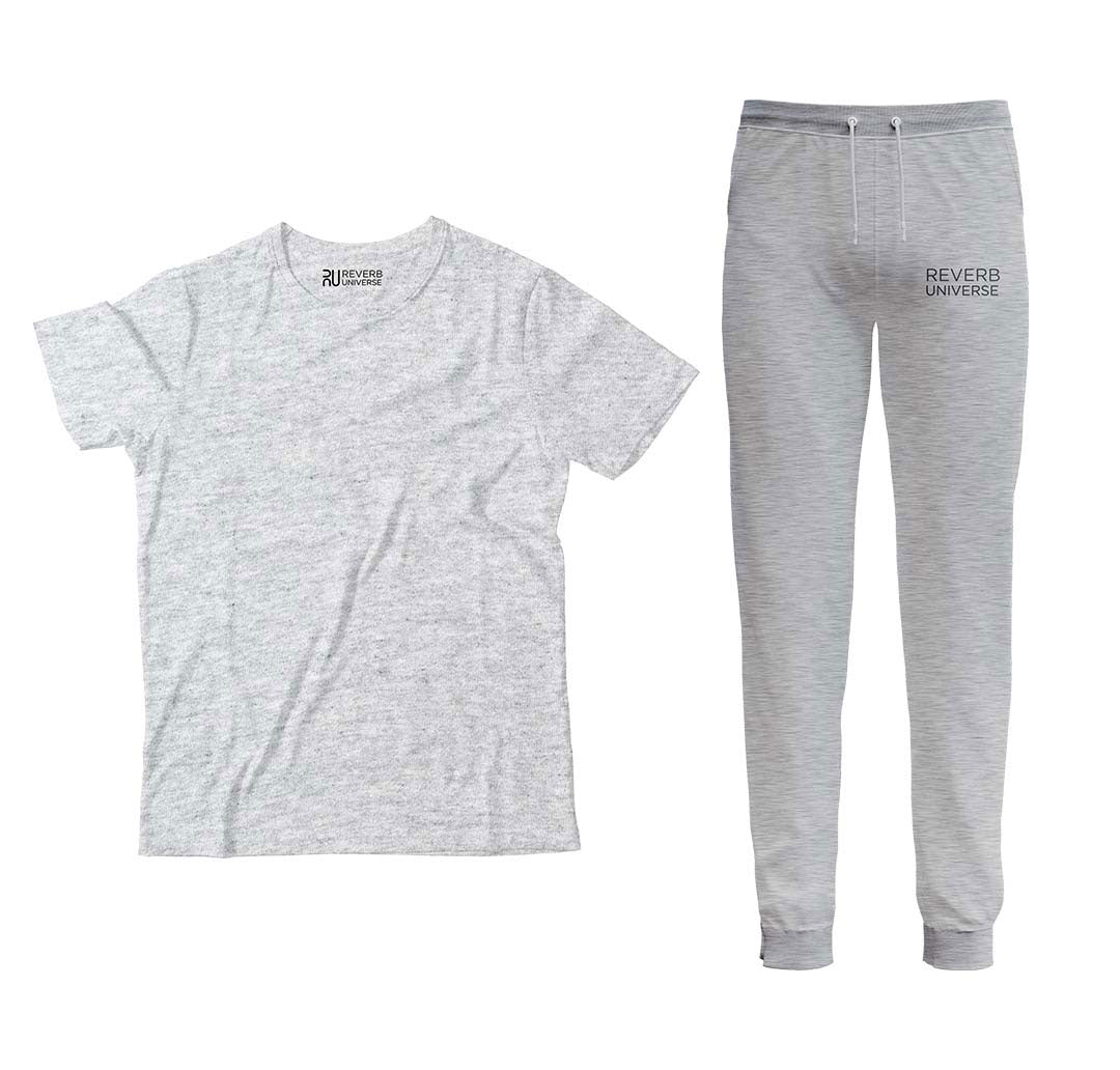 Heather Grey Tracksuit Half Sleeve Tee
