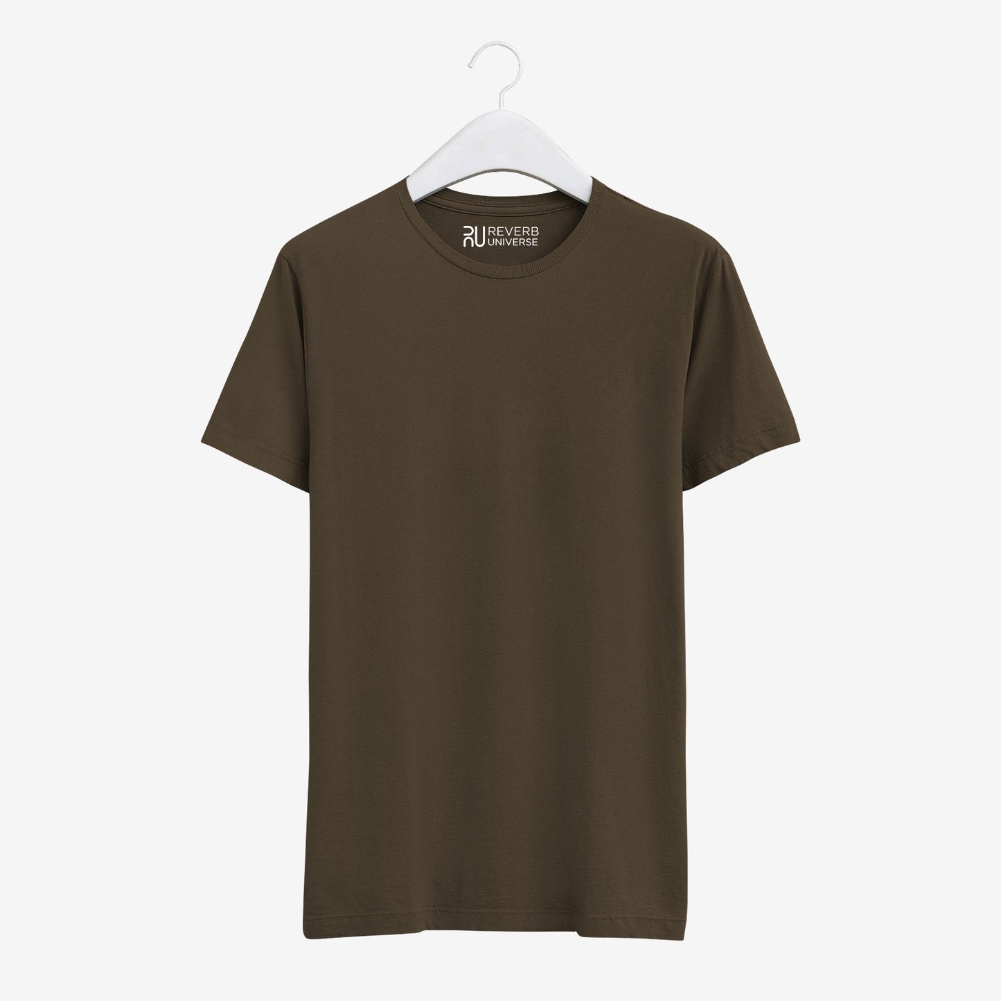 Women's Basic Brown Short Sleeve Relaxed Tee