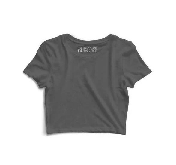 Basic Grey Crop Top