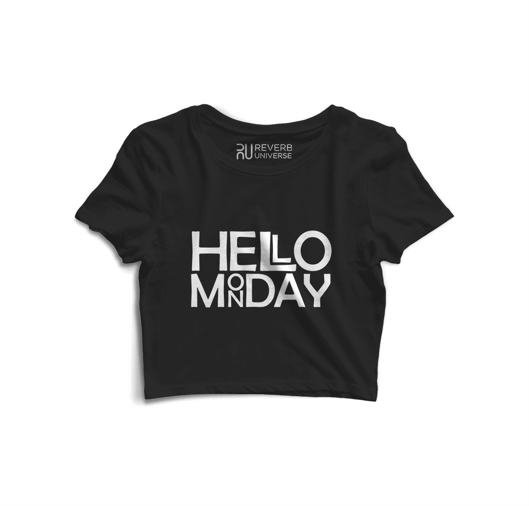 Hello Monday -1 Graphic Crop Top