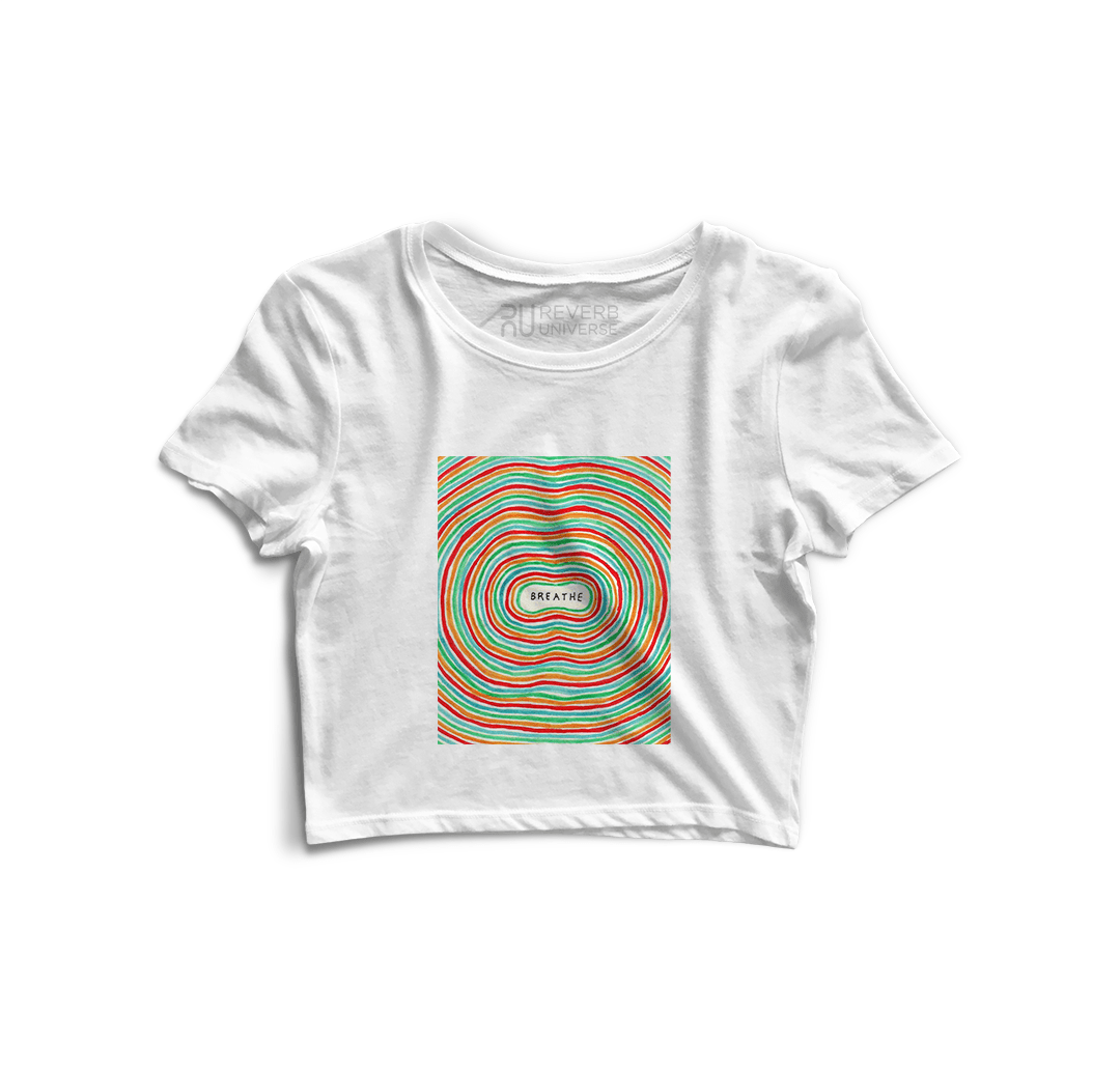 Breathe Graphic Crop Top