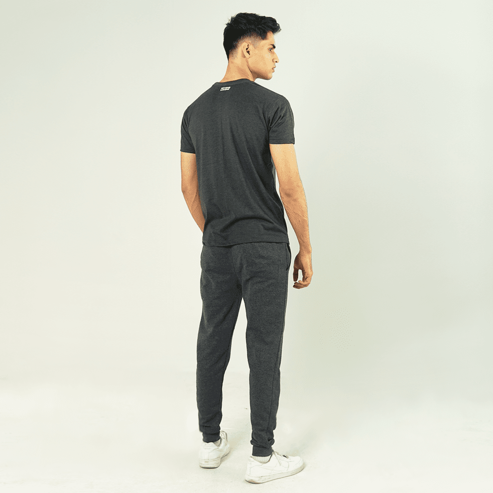 Charcoal Tracksuit Half Sleeve Tee