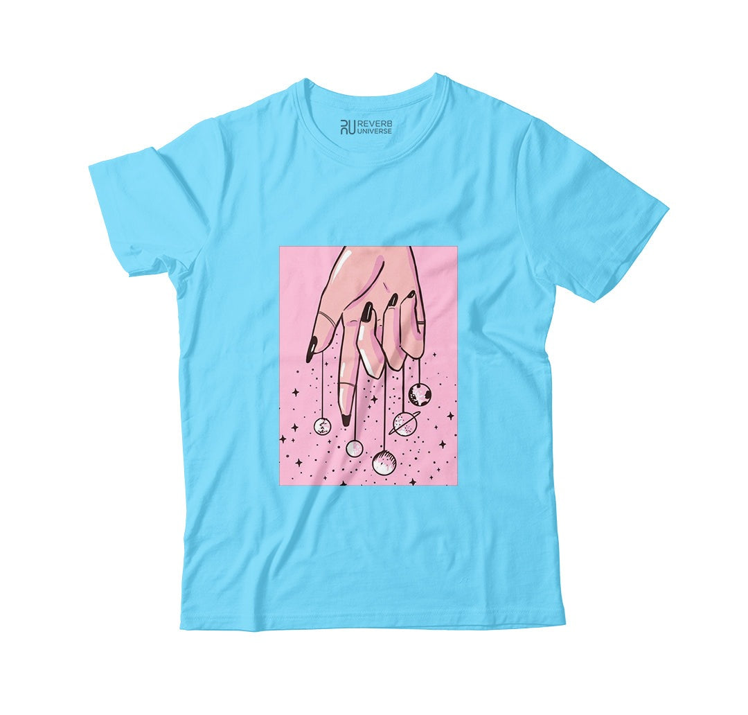Magic Fingers Graphic Sky Blue Ltd Tee