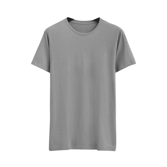 Women's Basic Heather Grey Short Sleeve Relaxed Tee