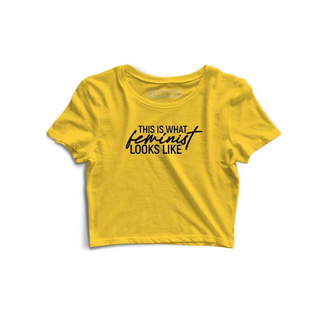 This is what Feminist looks like Graphic Crop Top