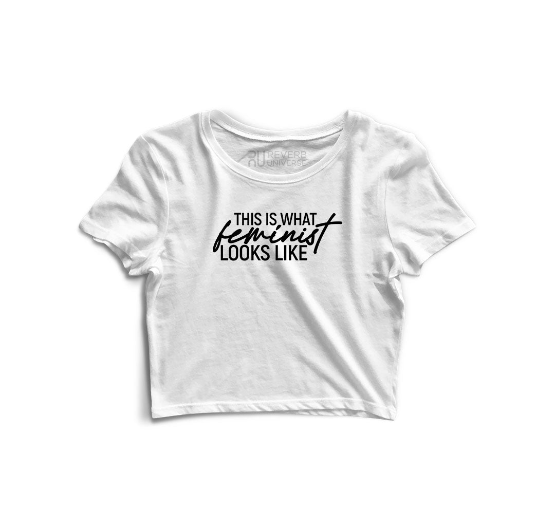This is what Feminist looks like Graphic Crop Top