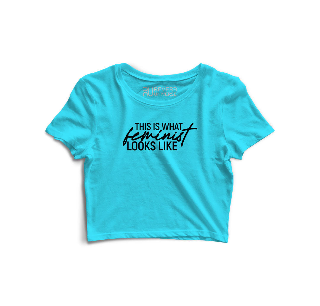 This is what Feminist looks like Graphic Crop Top