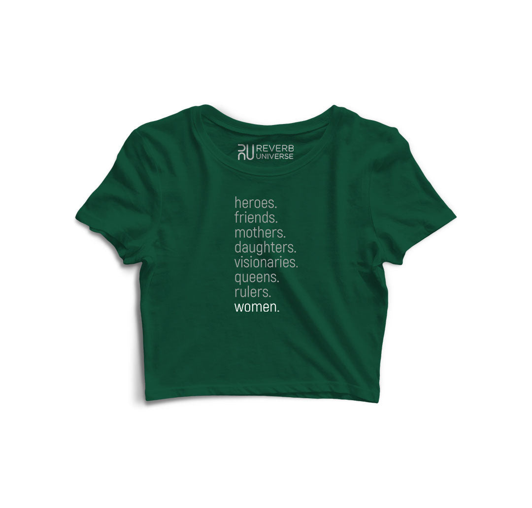 Women Are Everything Woman Graphic Crop Top