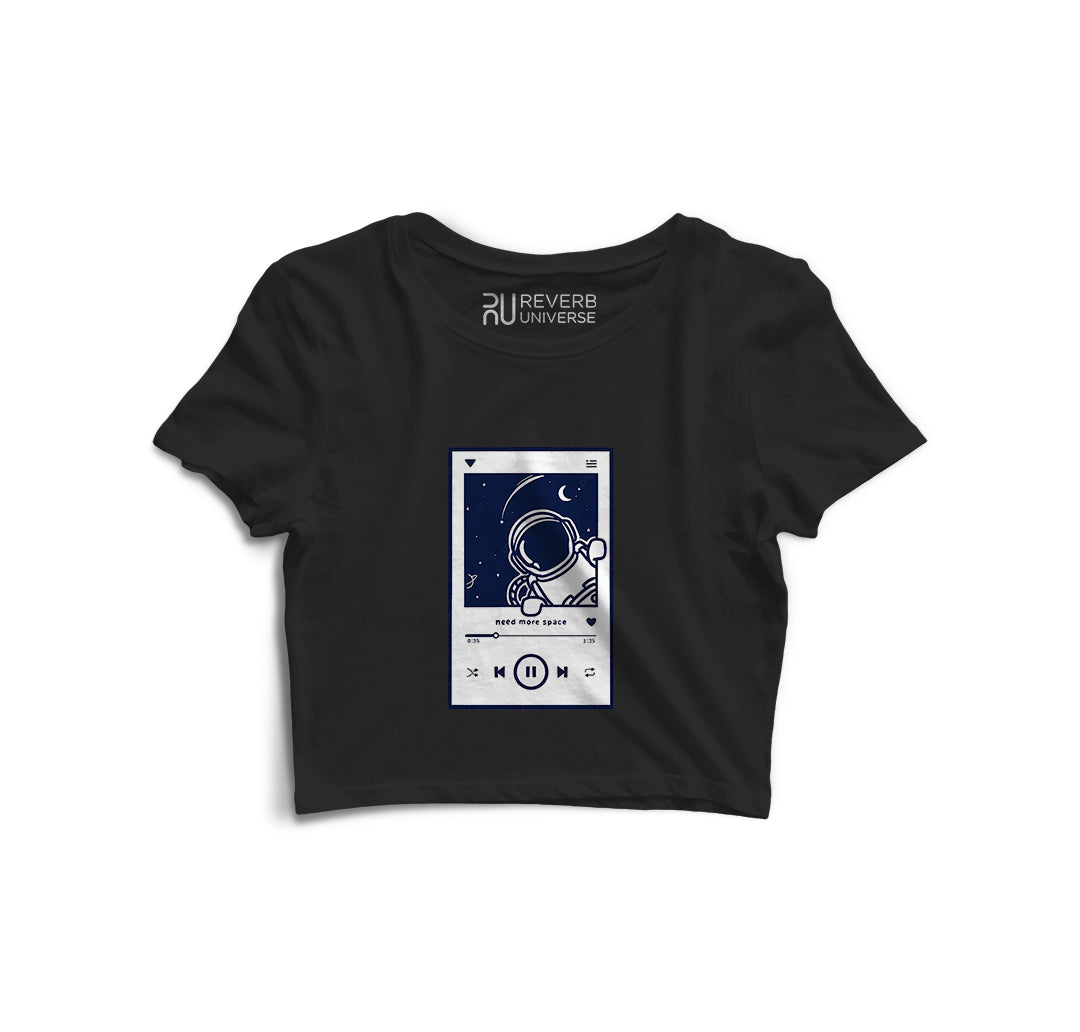 Need More Space Graphic Crop Top
