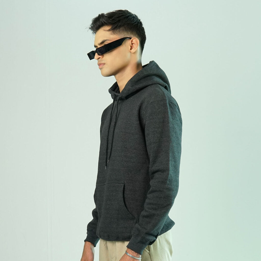 Basic Charcoal Grey Hoodie