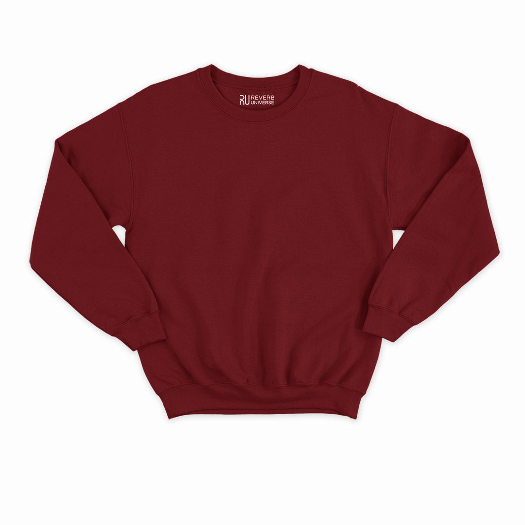 Women's Basic Maroon Sweatshirt