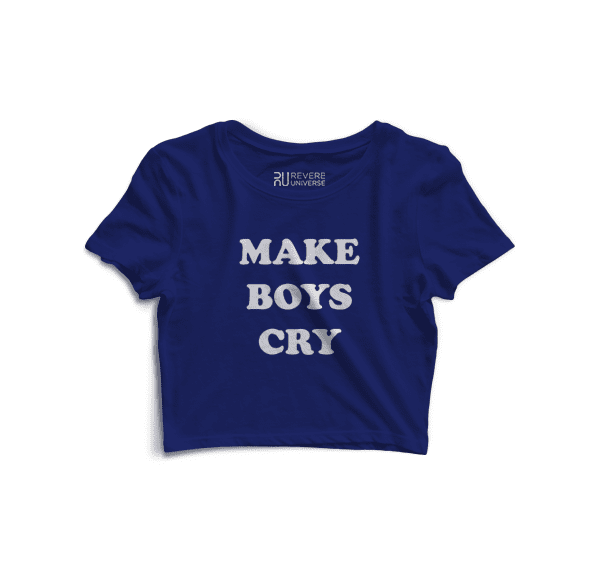 Make Boys Cry Graphic Crop Top V2