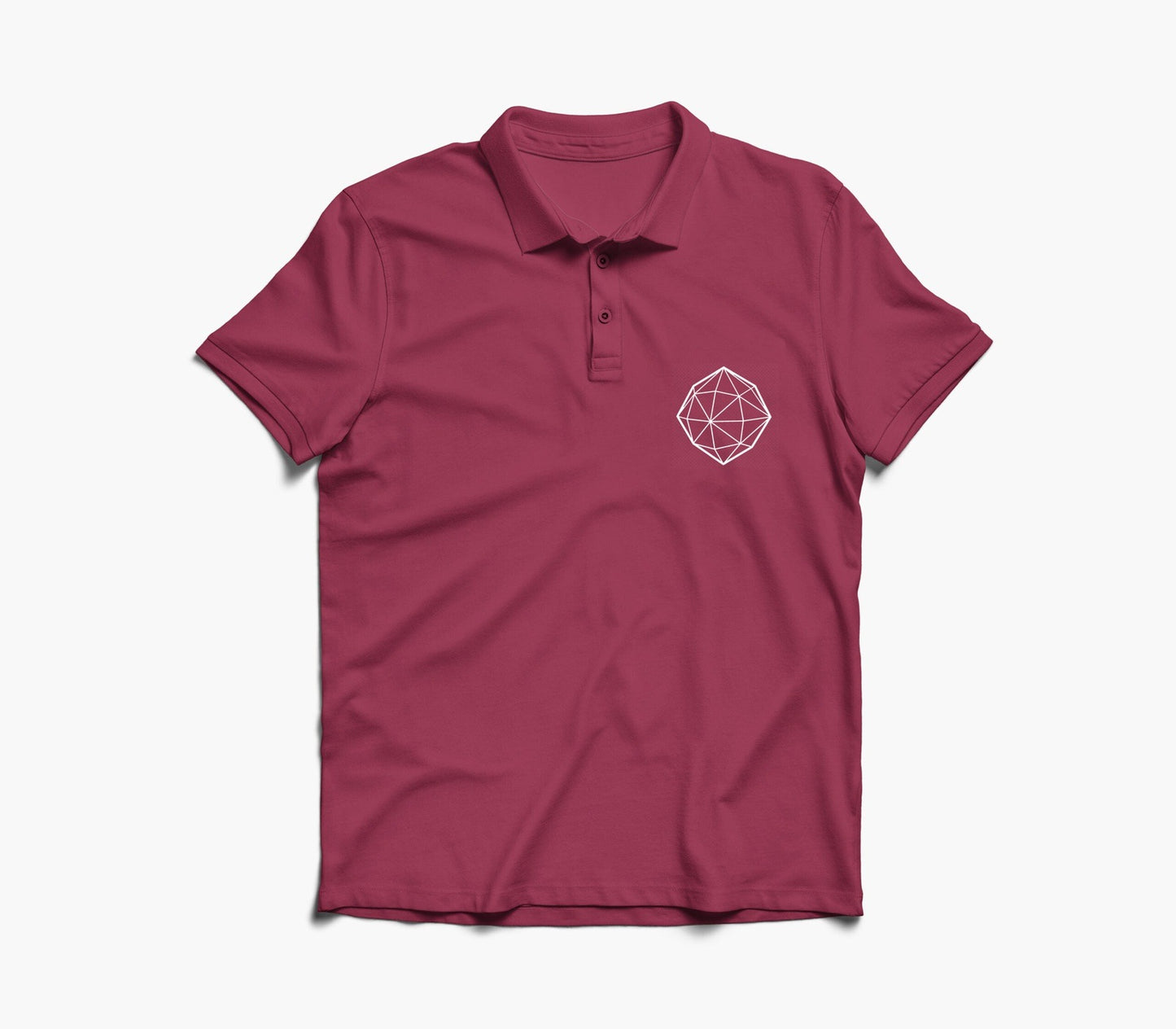 Polygon Cube Graphic Polo Shirt