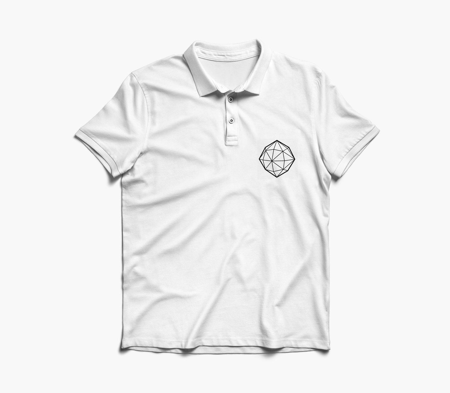 Polygon Cube Graphic Polo Shirt