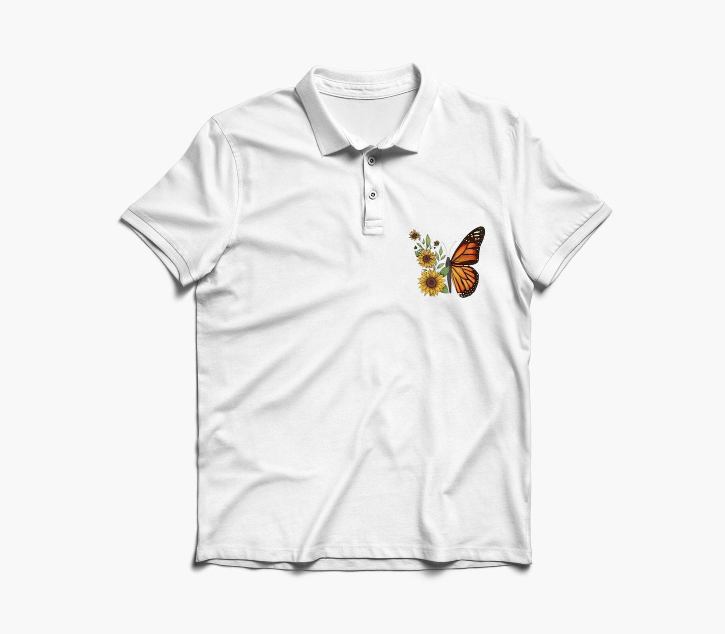 Butterfly Graphic Polo Shirt
