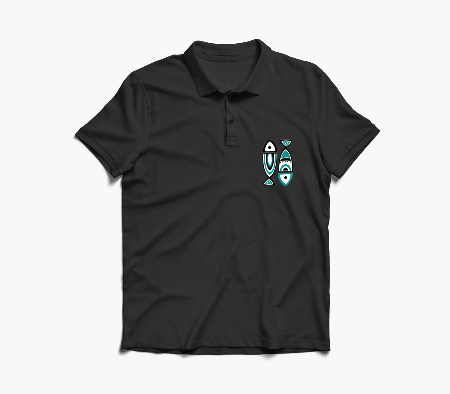 Fish Graphic Polo Shirt