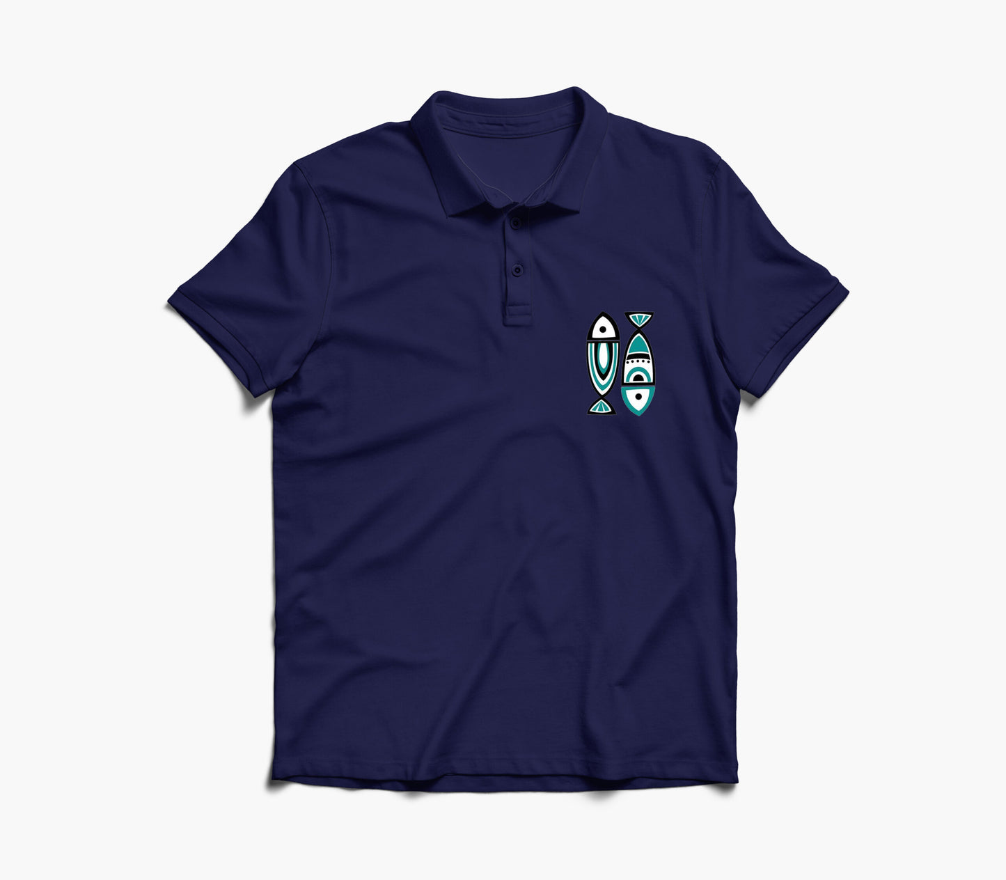 Fish Graphic Polo Shirt