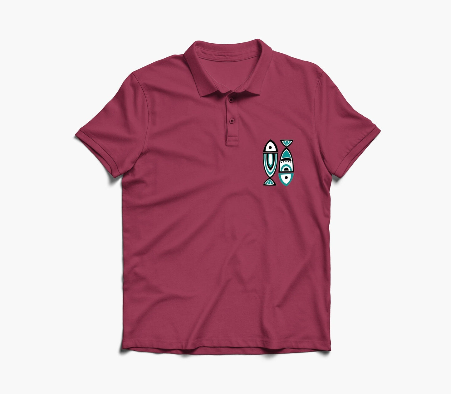Fish Graphic Polo Shirt