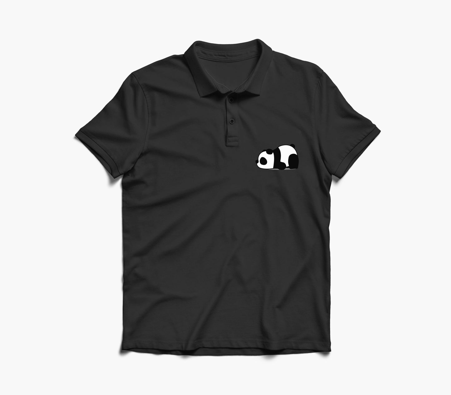 Lazy Panda Graphic Polo Shirt