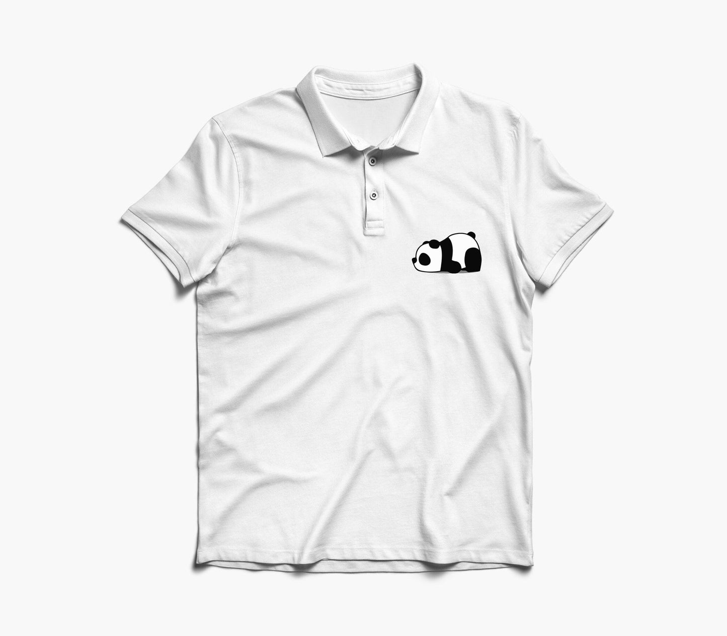 Lazy Panda Graphic Polo Shirt