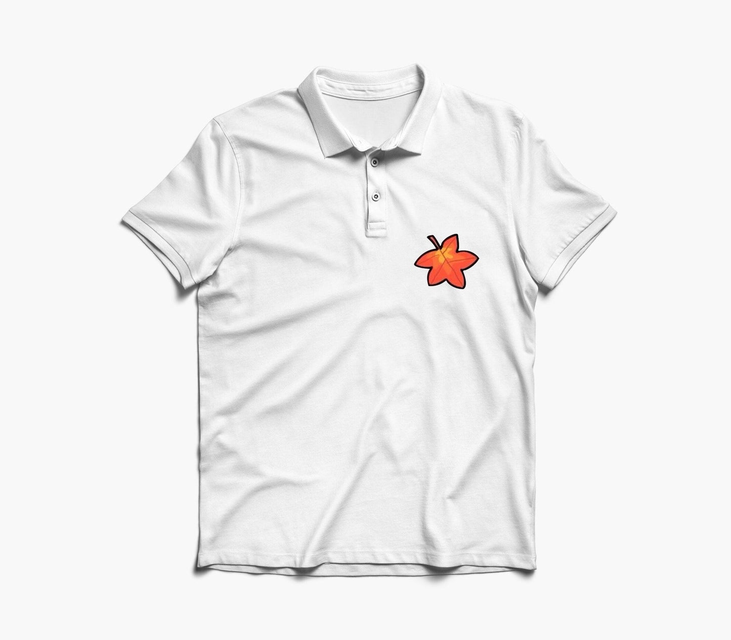 Autumn Leaf Graphic Polo Shirt