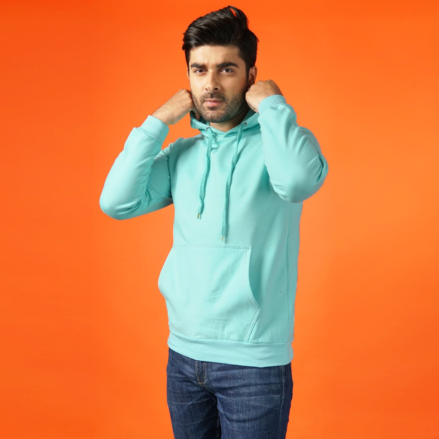 Basic Cyan Hoodie