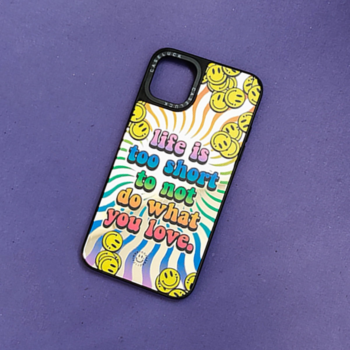 Life Is Too Short - White iPhone Cover