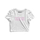 Demure Girl Era V2 Graphic Crop Top