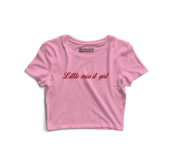 Little Miss it Girl V2 Graphic Crop Top