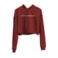 A Little Emotional Graphic Cropped Hoodie