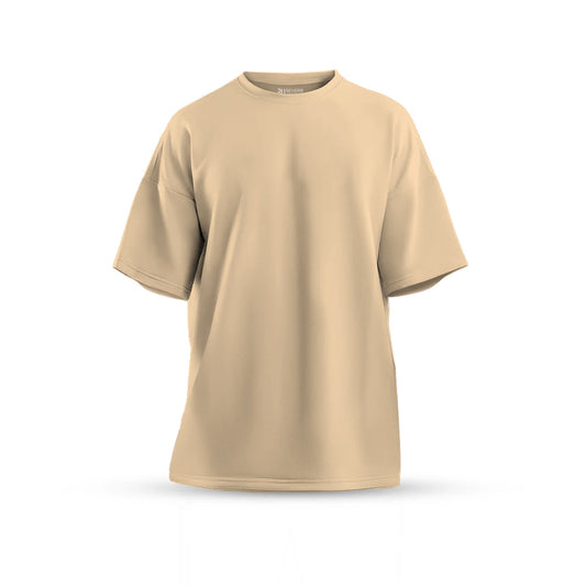 Biege Oversized Basic T-shirt