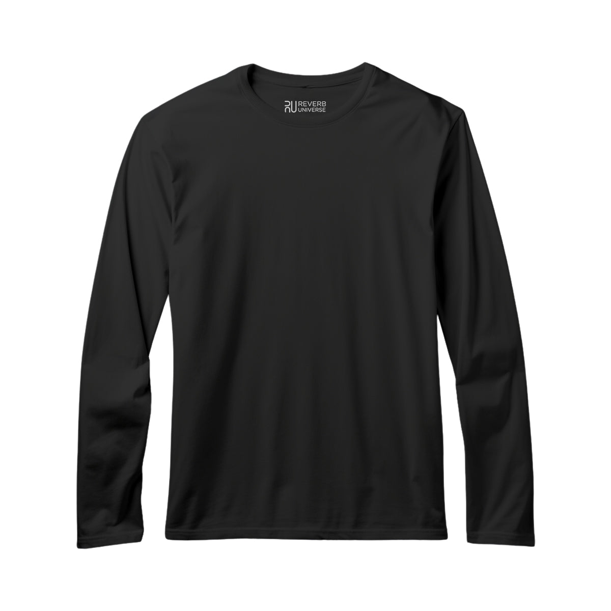 Black Basic Unisex Full Sleeve T-shirt