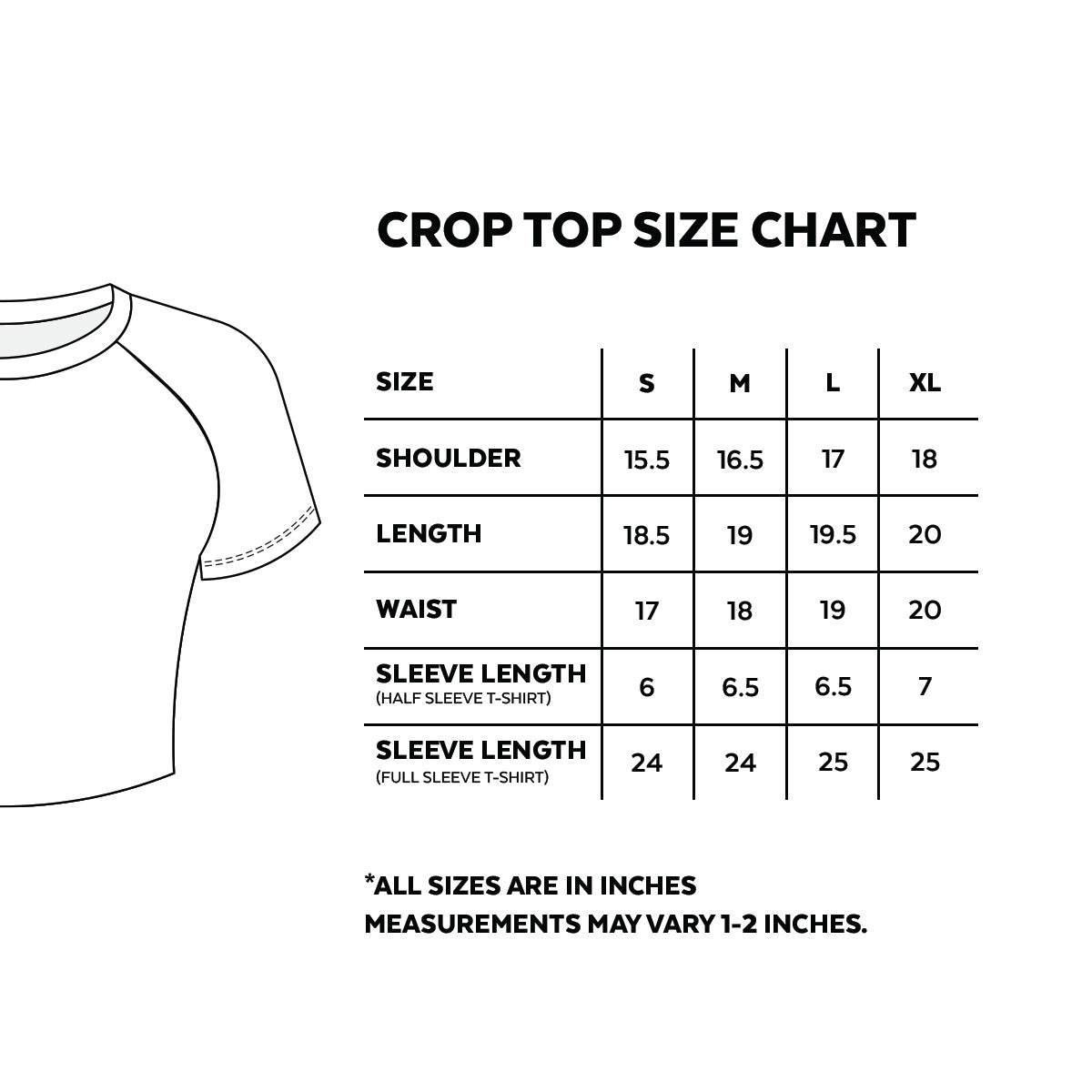 Basic Black Crop Top