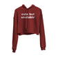 Cute But Unstable Graphic Cropped Hoodie