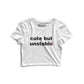 Cute but unstable Graphic Crop Top