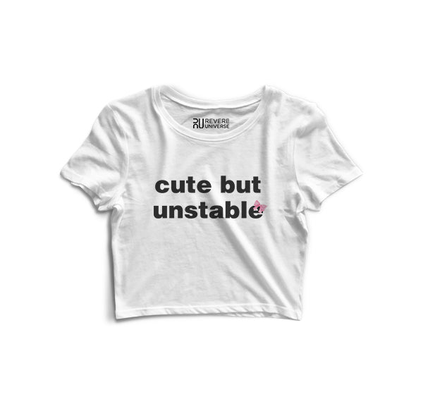 Cute but unstable Graphic Crop Top